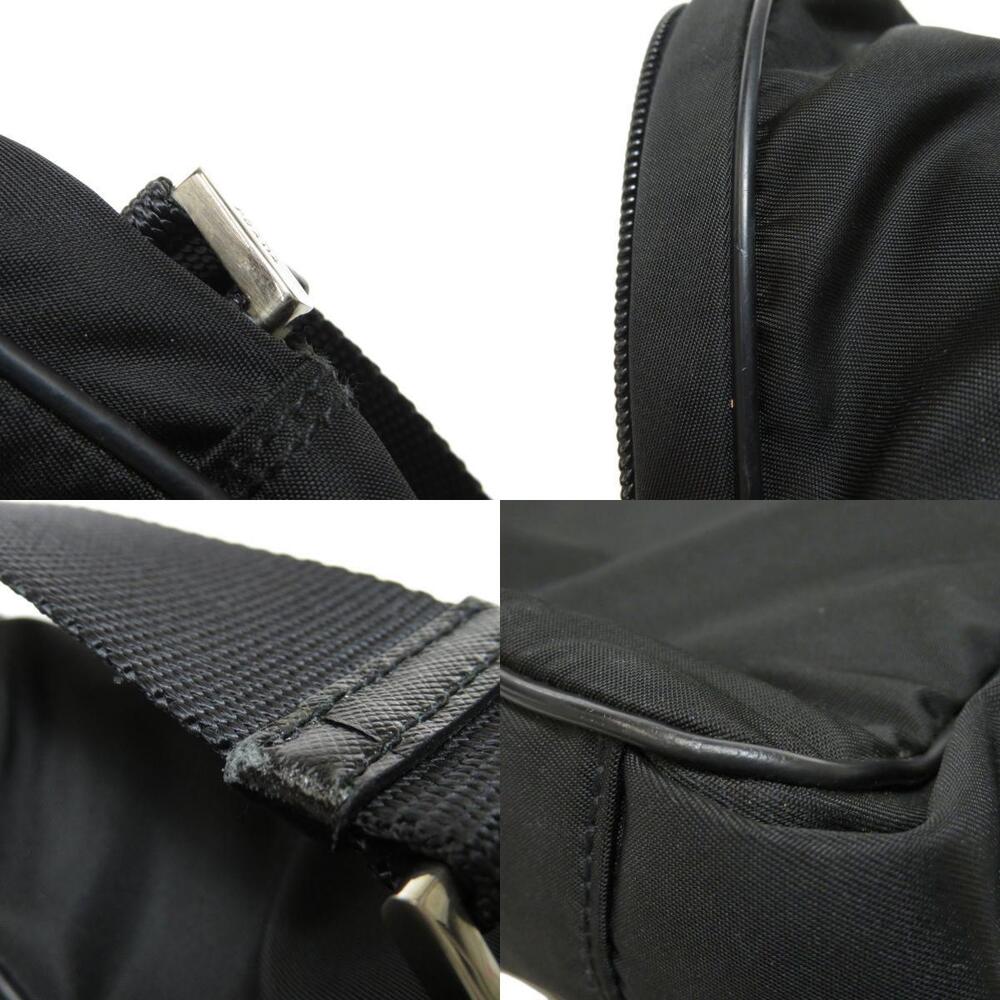 Prada logo plate Black Shoulder Crossbody bag - Picture 9 of 11
